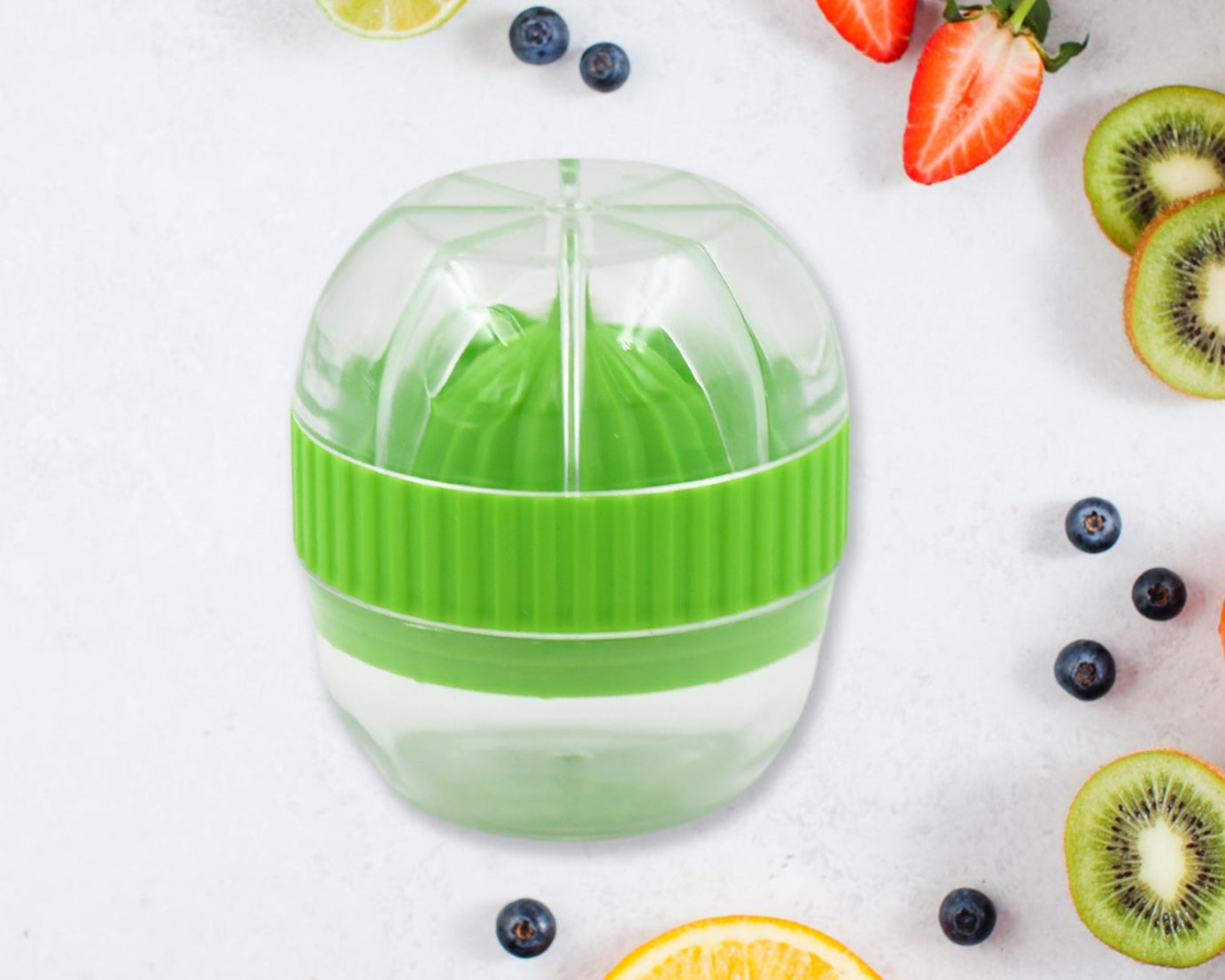 Manual Drink Orange Lemon Citrus Lime Fruit Juice Juicer Squeezer, BPA Free, Press & Pourer With Lid Plastic Manual (1 Pc)