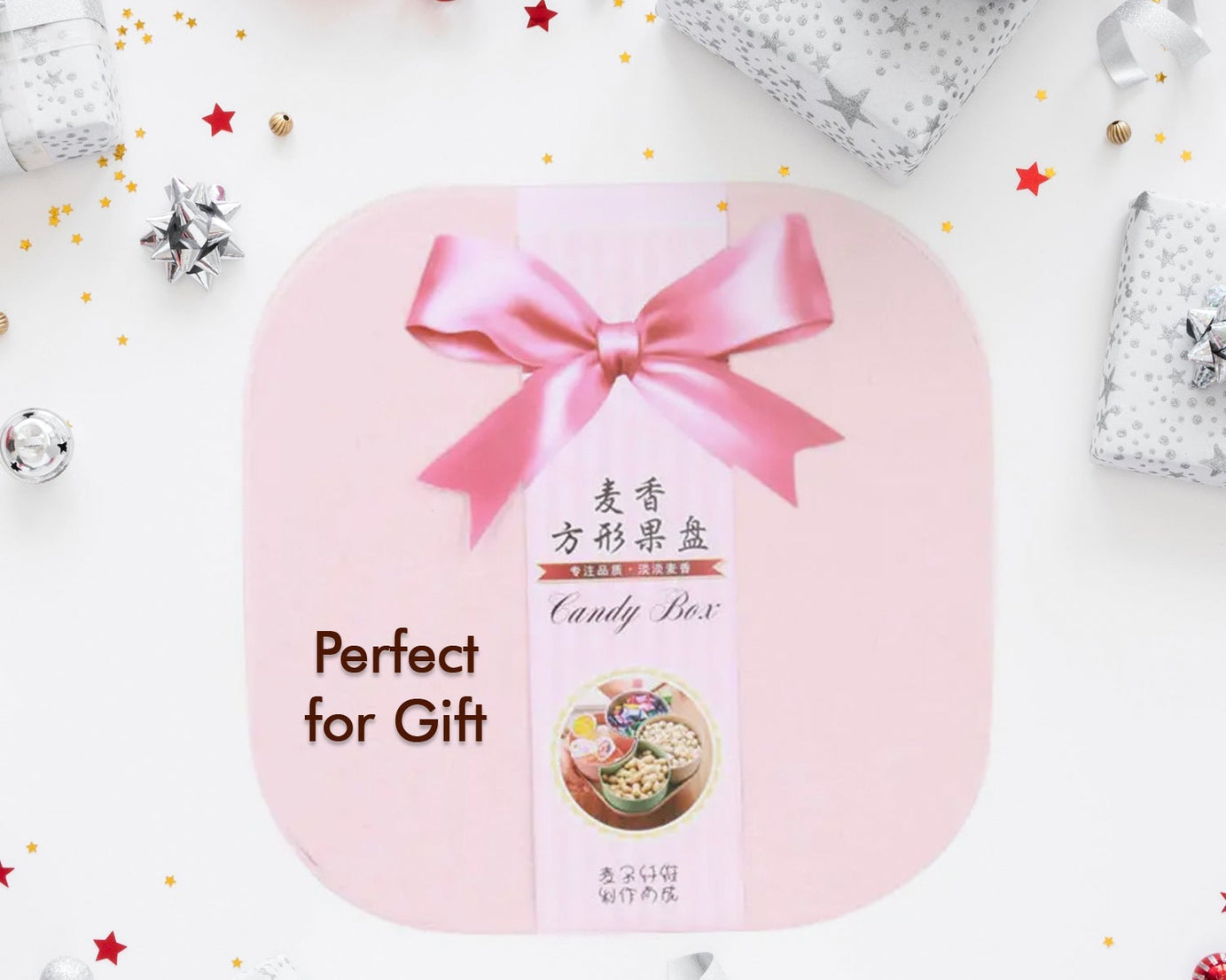 Large Compartment Candy Box | Creative Divided Food Fruit Plate