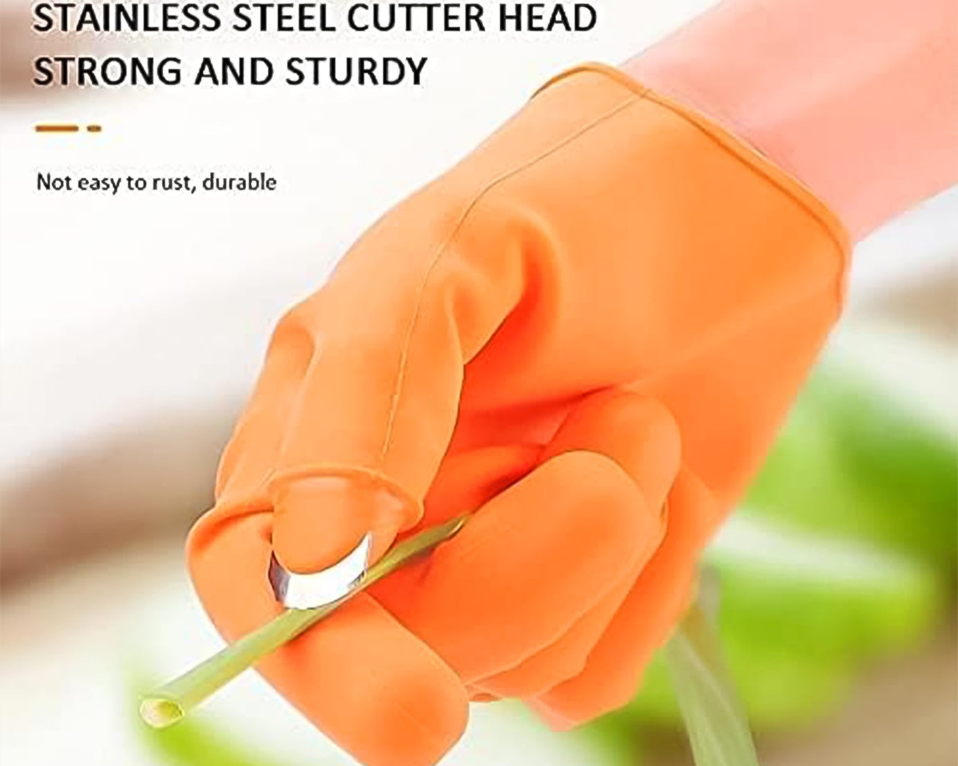 Right-Handed Silicone Thumb Cutter Gloves (1Pc)