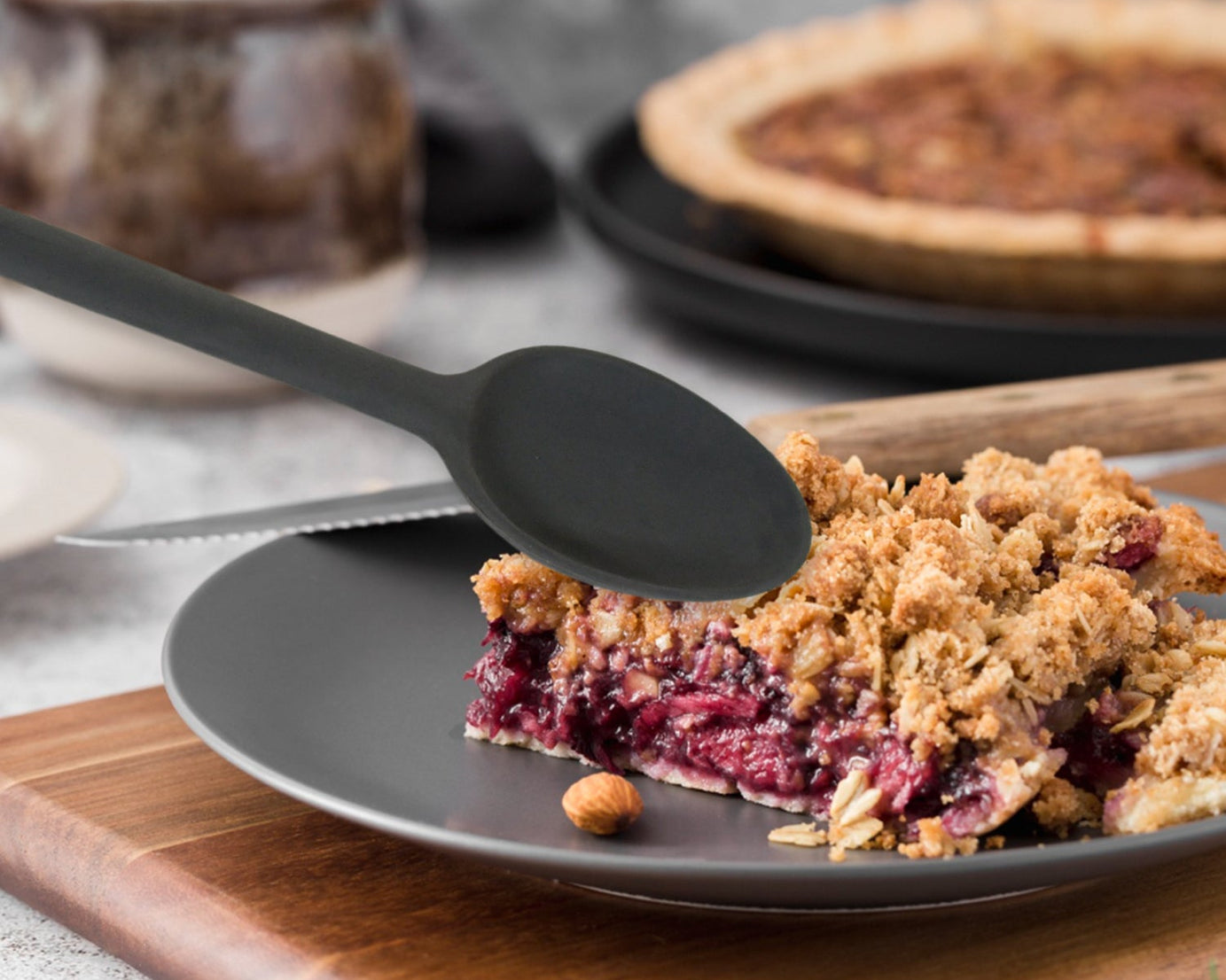 Multipurpose Silicone Spoon, Silicone Basting Spoon Non-Stick Kitchen Utensils Household Gadgets Heat-Resistant Non Stick Spoons Kitchen Cookware Items For Cooking and Baking (6 Pcs Set)