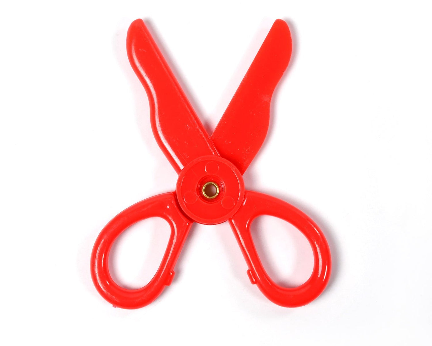 Child-safe plastic scissors set
