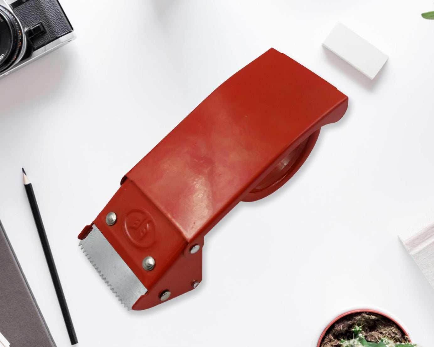 Metal Packing Tape Dispenser Cutter for Home Office use, Tape Dispenser for Stationary, Tape Cutter Packaging Tape