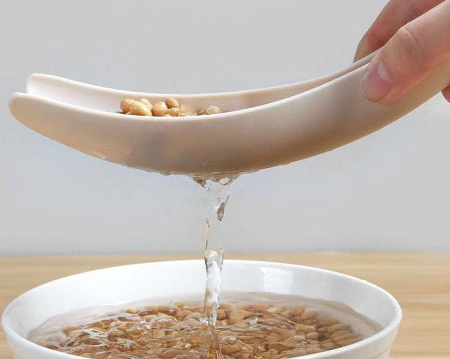 Rice sieve with strainer for washing