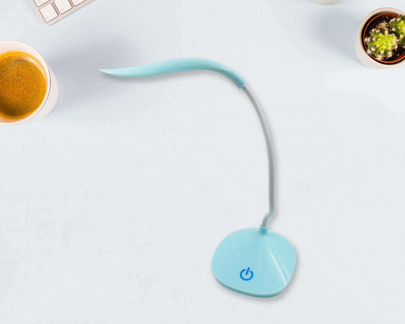 Study lamp Led Touch On Off Switch Student Study Reading Dimmer Led Table Lamps White Desk Light Lamp