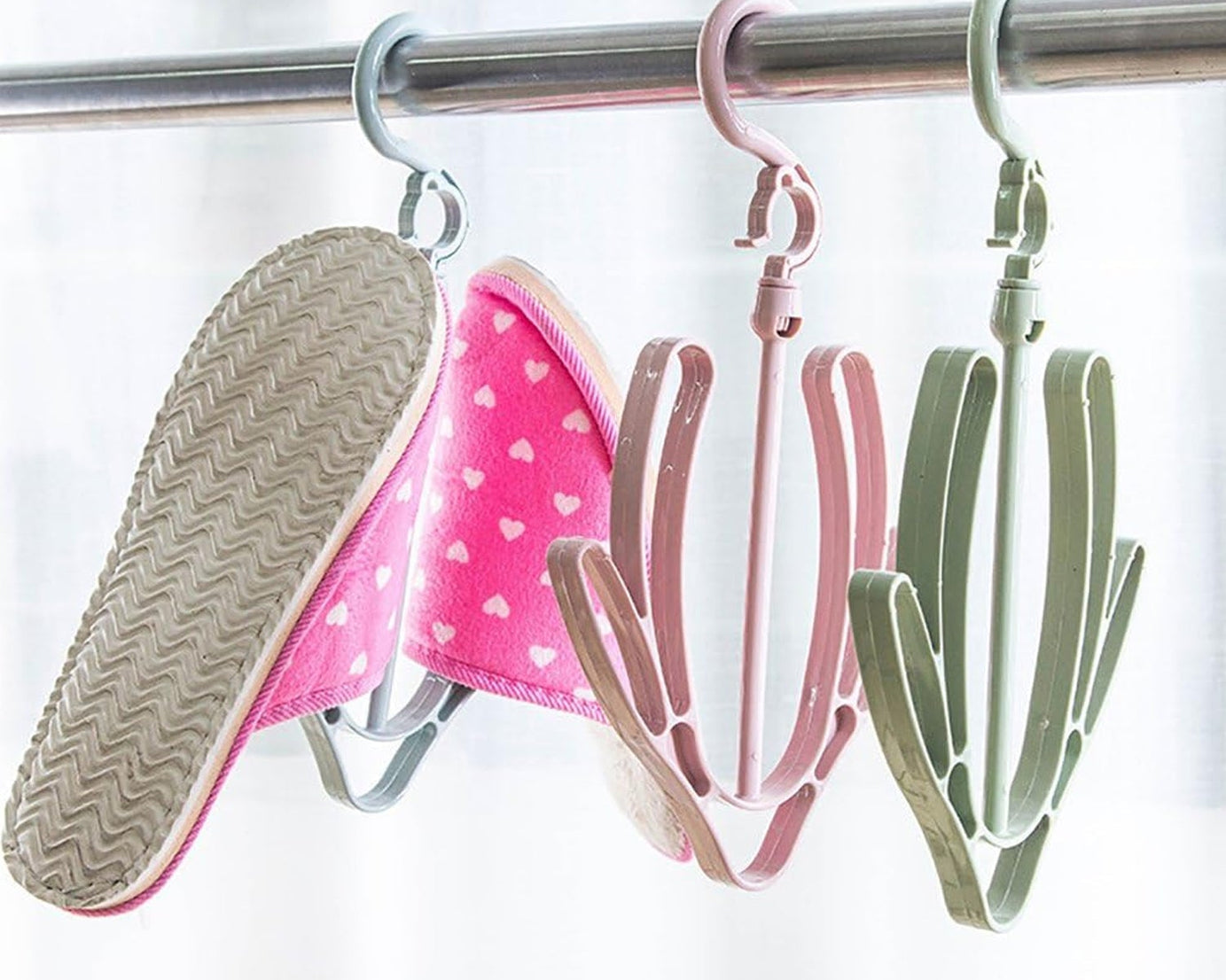 Shoes Drying Hanger, Rotatable Shoe Hanging Racks for Balcony Closet (1pc)