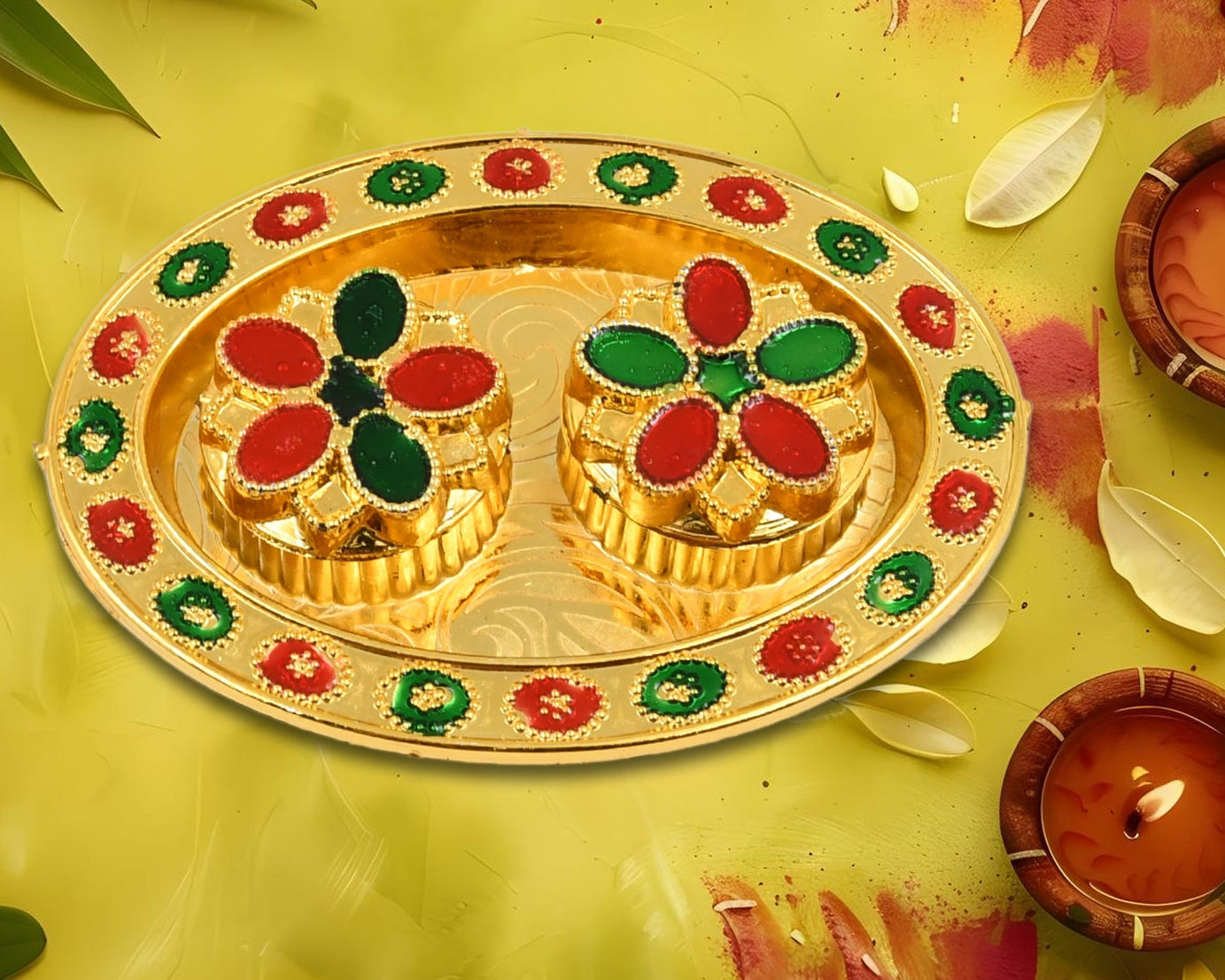 Stylish puja thali