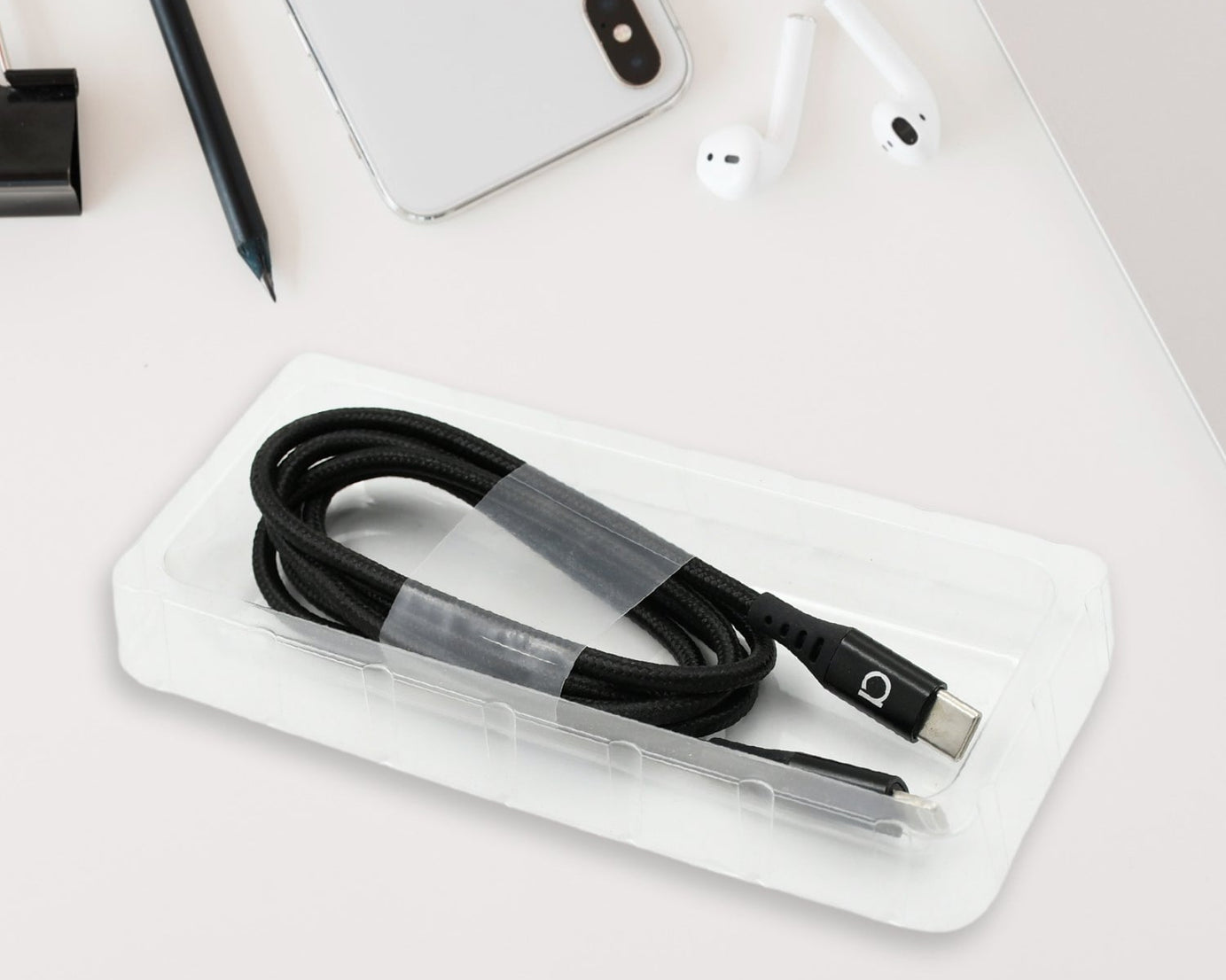 12642 2 in 1 USB-C Lightning Cable, iPhone Charging Cable, Fast Charging, Data Transfer, Heavy Duty, Type C Lightning Cable, PD Compatible, Type C Lightning Cable