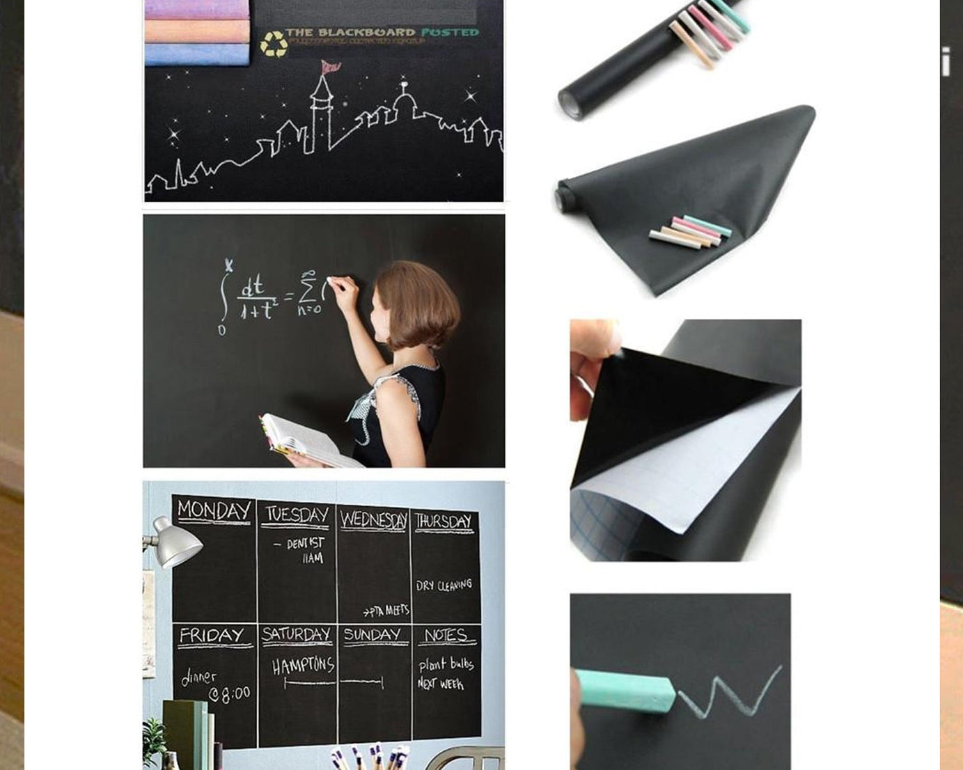 Blackboard sticker application