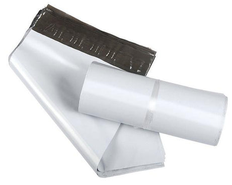 Pack of 100 tamper-proof courier bags, size 7.5X7.5 inches, displaying their design and packing