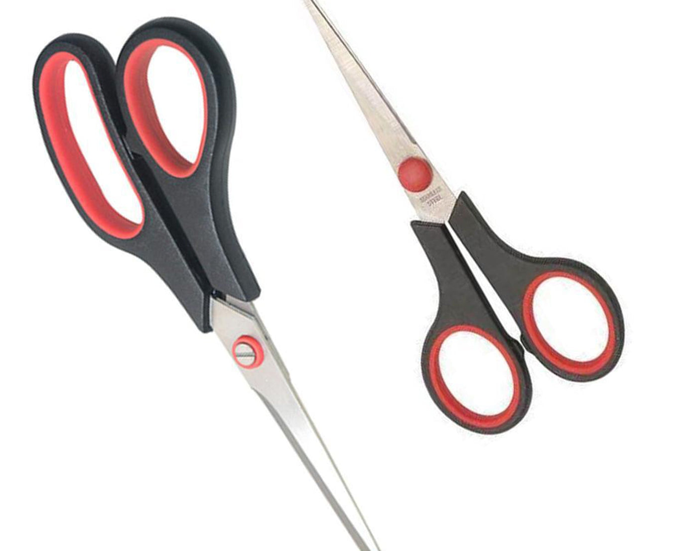 Two-piece scissor set for various uses.