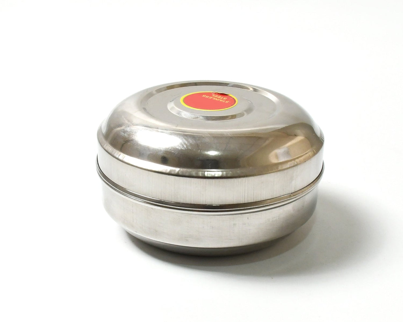 Multi-Purpose Stainless Steel Round Shape Tiffin Box - Small Gift For Baby Girl And Baby Boy For Office, School / Tuition / Picnic (big)