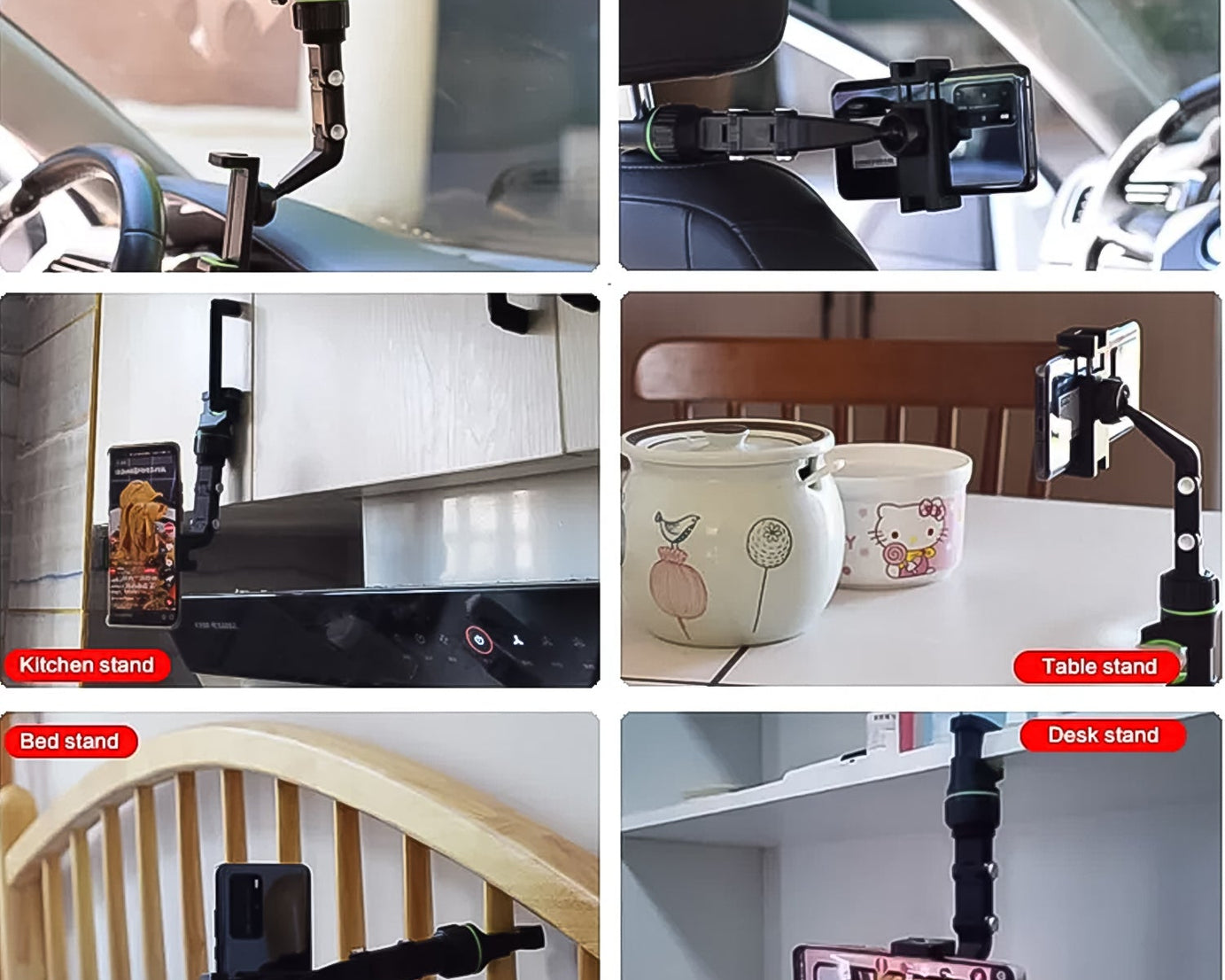 Multifunctional Car Rear View Mobile Holder
