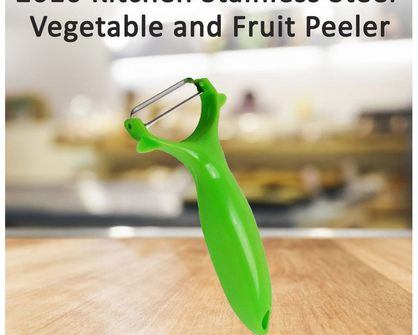 Reliable kitchen peeler with a stainless steel blade for peeling a variety of fruits and vegetables.