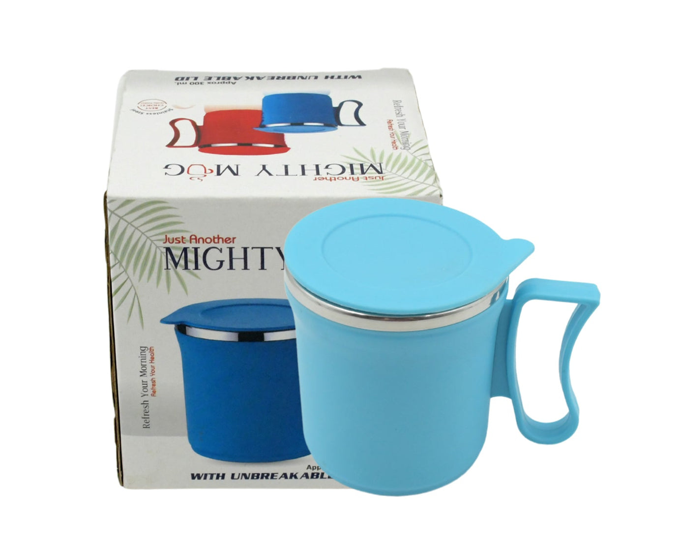 300ml Stainless Steel Mug: Insulated, Leakproof Lid, Hot/Cold Drinks (Mix Color)