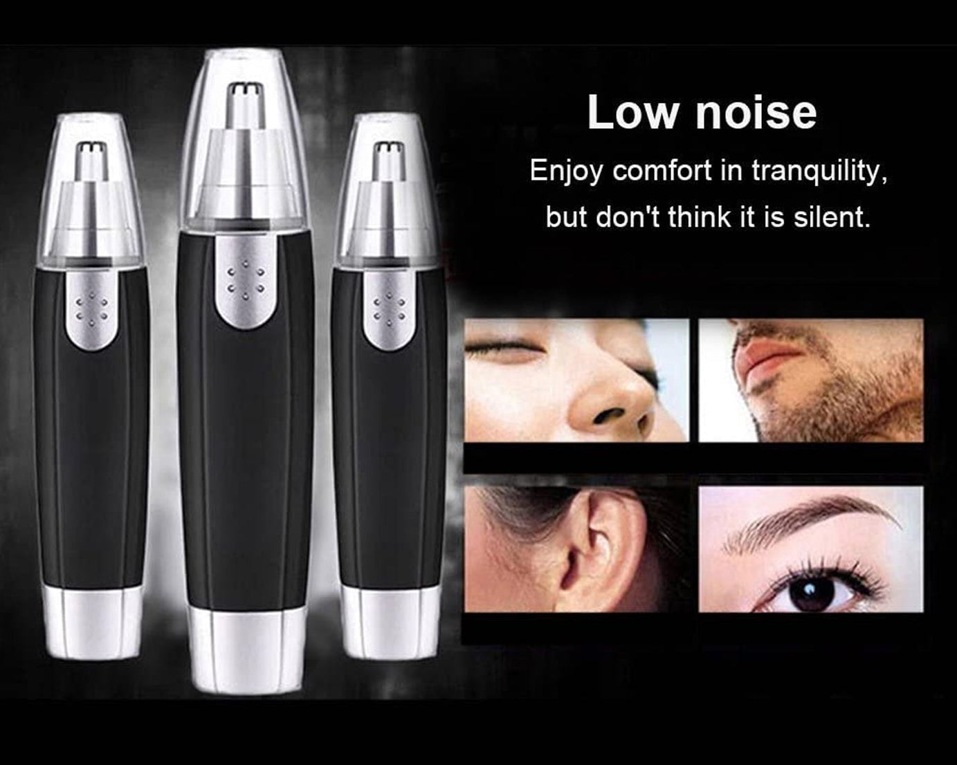 Heavy duty nose hair trimmer