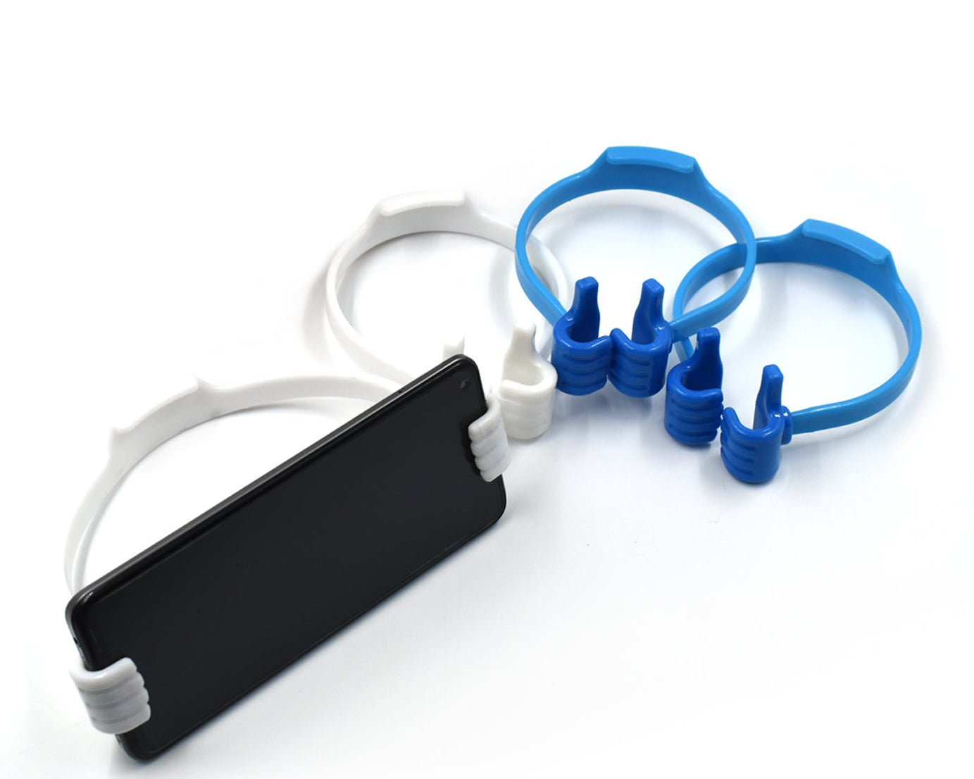 Hand-shaped mobile holder stand, perfect for any desk setup.