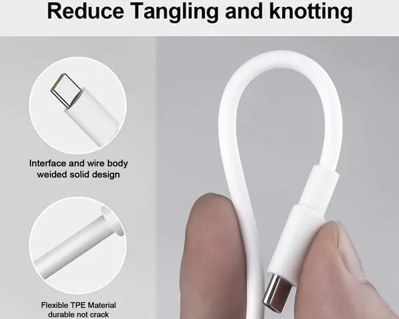 Type C data cable Fast Charging Cable (1 Mtr. / 1 Pc)