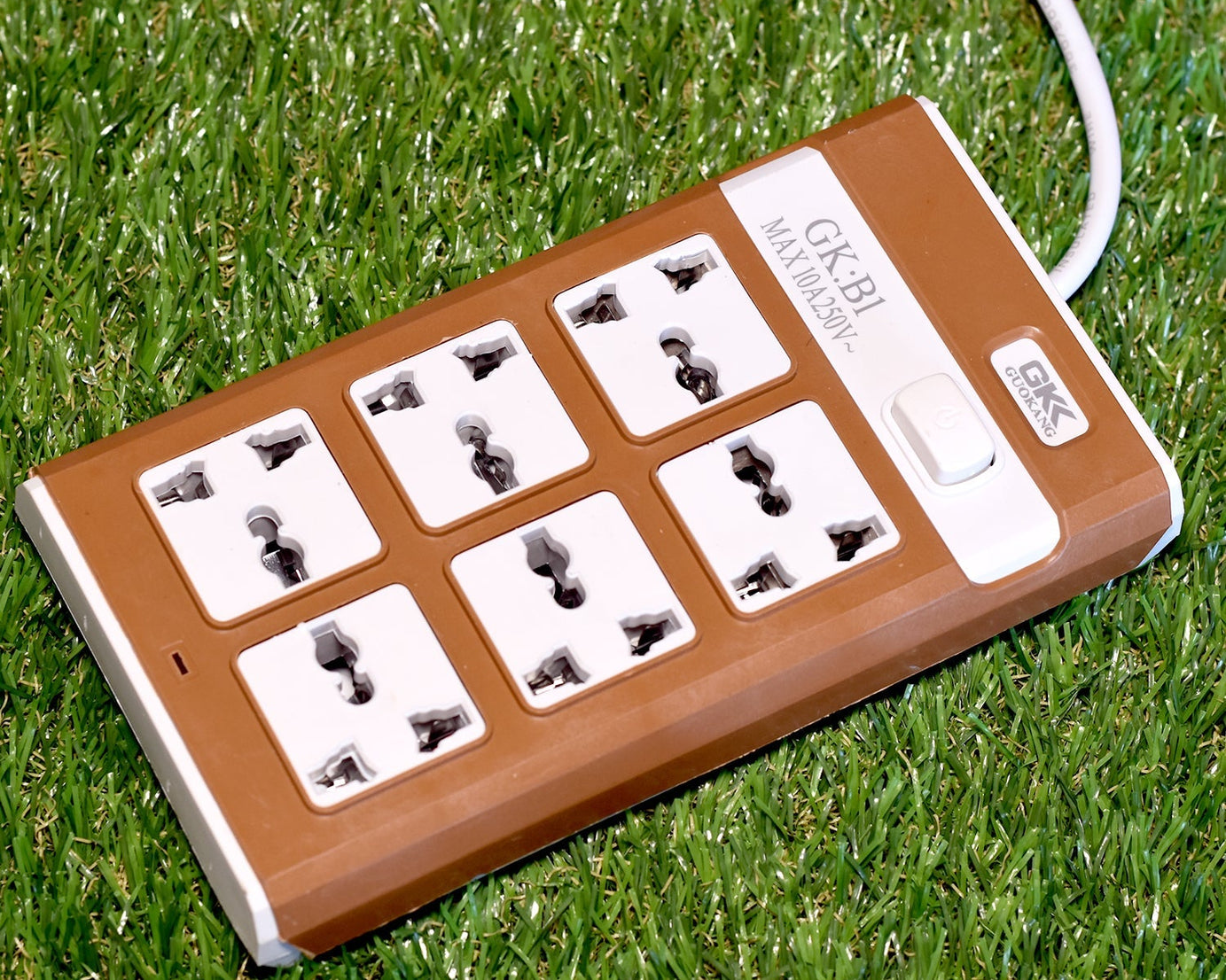 Extension board showing all outlets