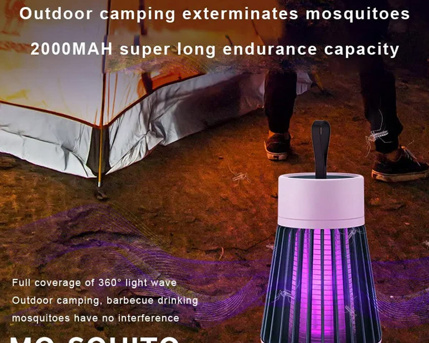 Mosquito Killer Machine  Mosquito Killer USB Powered Bug Zapper Mosquito Lamp For Home Electric LED Lamp Mosquito Killer Indoor  /  Outdoor Mosquito Trap Machine