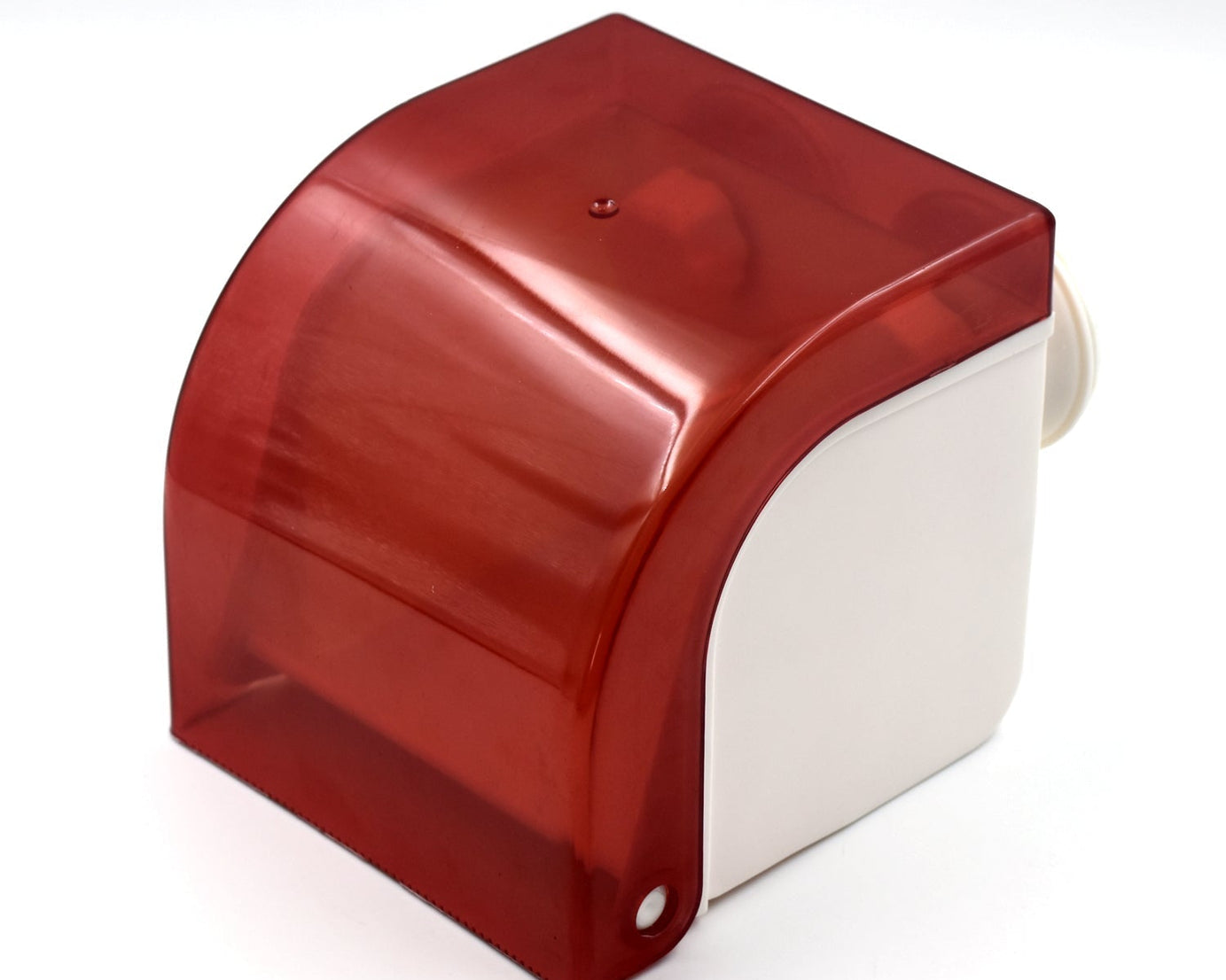 Wall-mounted tissue holder designed for cleaning and wiping hands