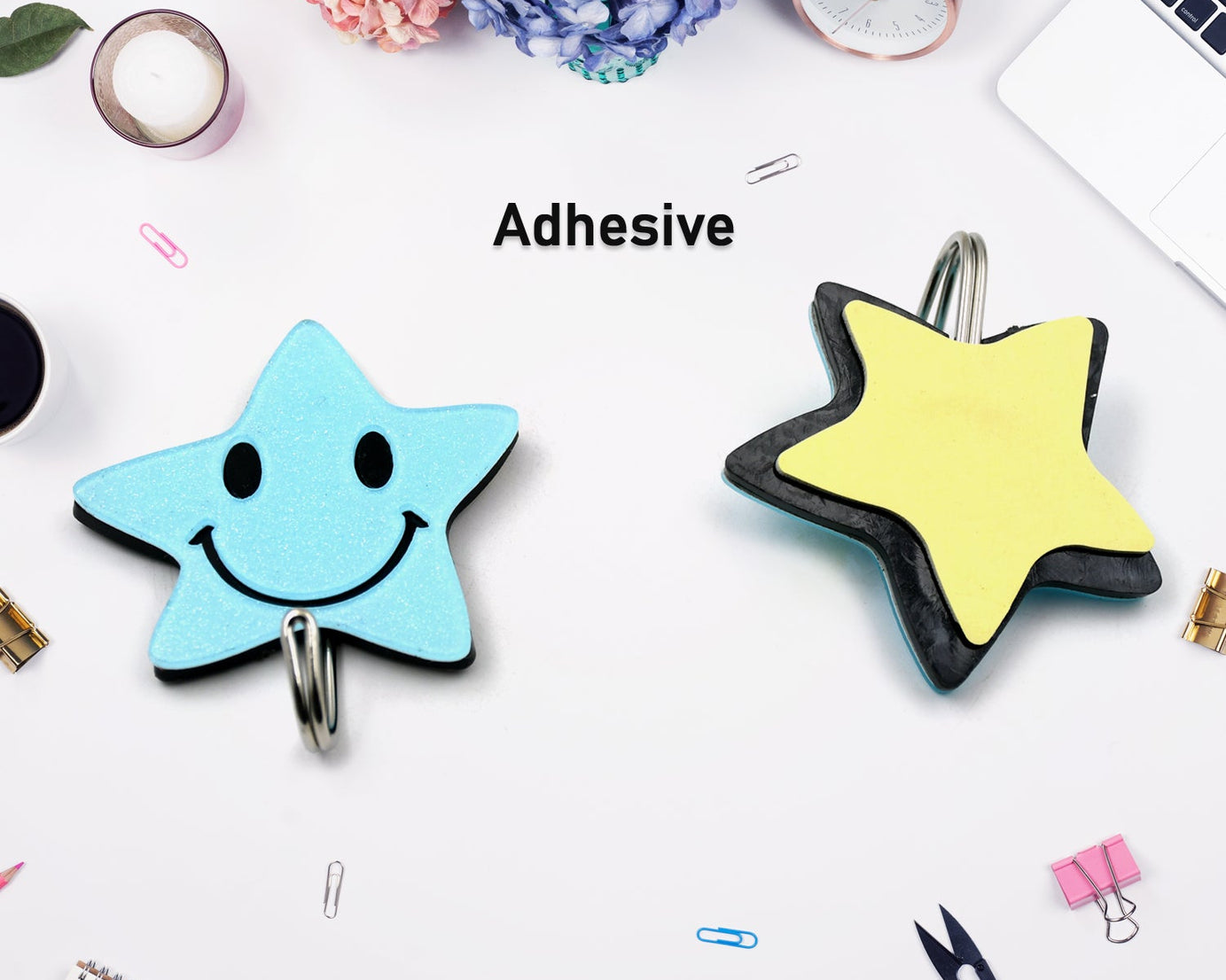 Multipurpose Strong Hook Self-Adhesive hooks for wall Heavy Plastic Hook, Sticky Hook Household For Home, Decorative Hooks, Bathroom & All Type Wall Use Hook, Suitable for Bathroom, Kitchen, Office (2 Pc & 4 Pc Set)