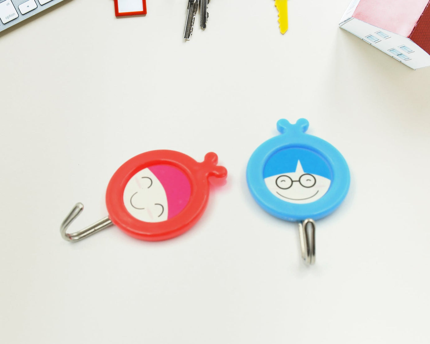 Multipurpose Self-Adhesive Hooks (2 Pc): Heavy Duty, Waterproof, Bathroom, Kitchen