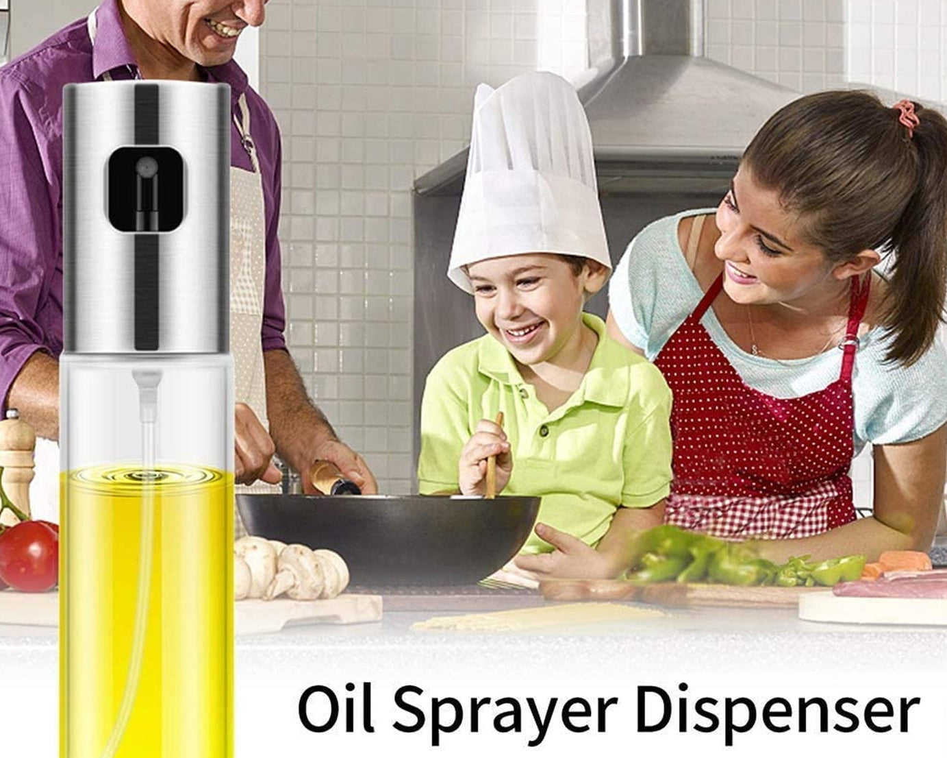 Oil spray bottle for cooking