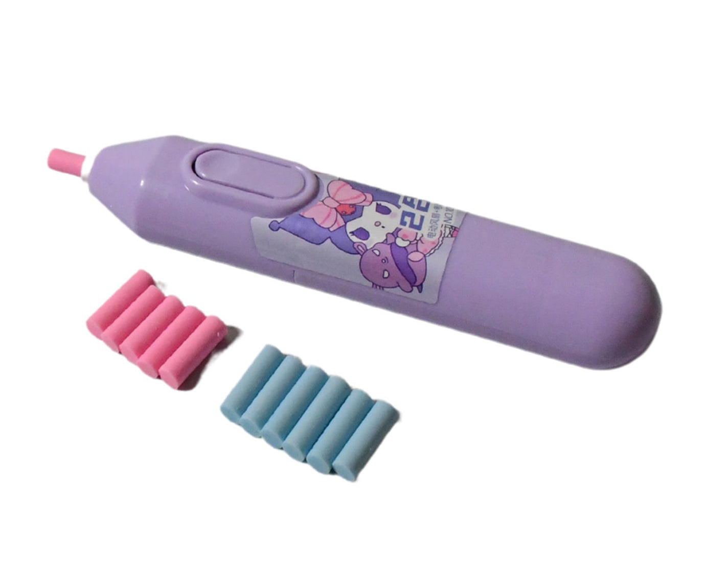 Electric Eraser Kit Automatic Pencil Eraser Battery Operated with 10 Eraser Refills Suitable for use with Graphite Pencils Drawing Painting Sketching Drafting Supplies Stationery Child Gifts (Battery Not Included)