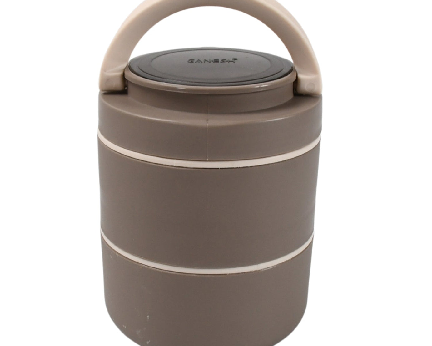 Ganesh Smart Stack 2 Layer Portable Lunch Box Stainless Steel Airtight Leak-Proof Lunch Box for Office, School, Picnic: Color May Vary (2 Layer)