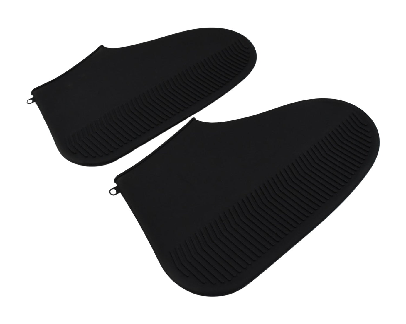 17984 Non-Slip Silicone Rain Reusable Anti skid Waterproof Fordable Boot Shoe Cover (Large Size / 1 Pair / Black)