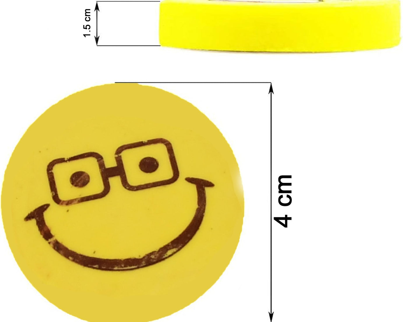 Smiley Design Eraser (1 Pc / Mix Design)