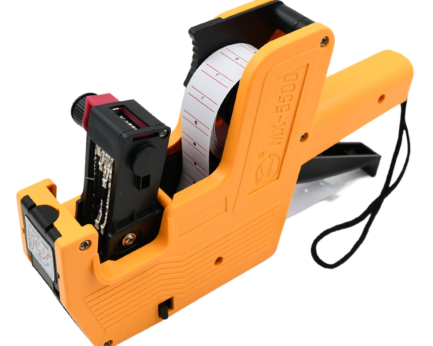 HAND HELD PLASTIC 8 DIGITS PRICE LABEL TAG GUN WIDELY USED IN DEPARTMENTAL STORES AND MARKETS FOR PRICE TAGGING AMONG CUSTOMERS.