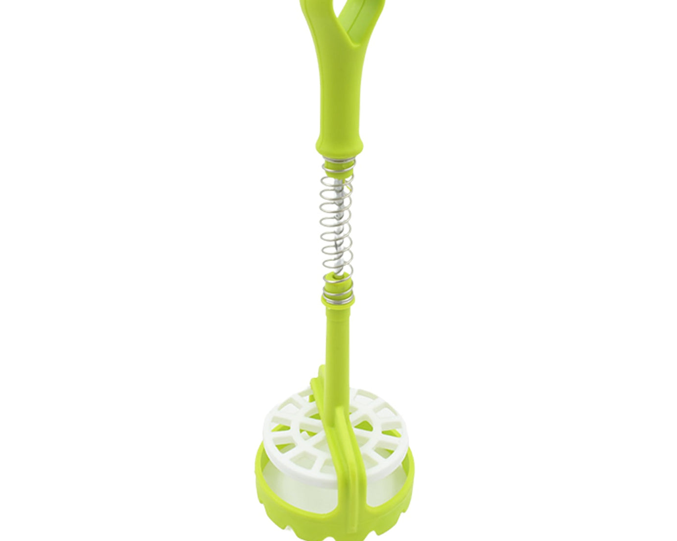 Multi Functional One-Handed Plastic Manual Mashed Potatoes Masher, Mash Sweet Potato Masher with Comfort Grip and Stainless-Steel Spring Design for Nonstick Pans (1 Pc)