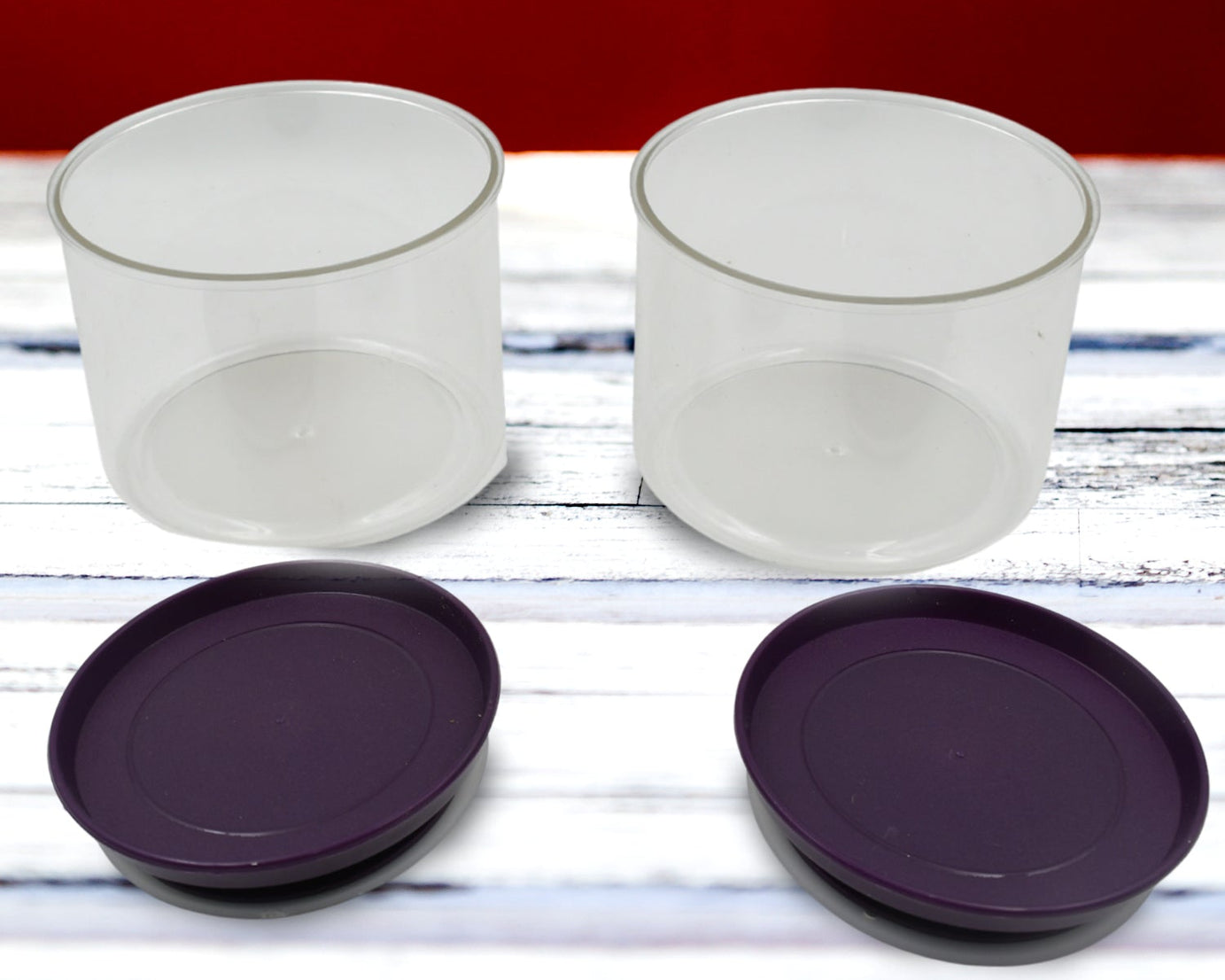 5551 Air Tight & Unbreakable Kitchen Jar Set Food Storage Containers for Dry Fruits, Spices, Snacks, Pulses (2 Pcs Set)