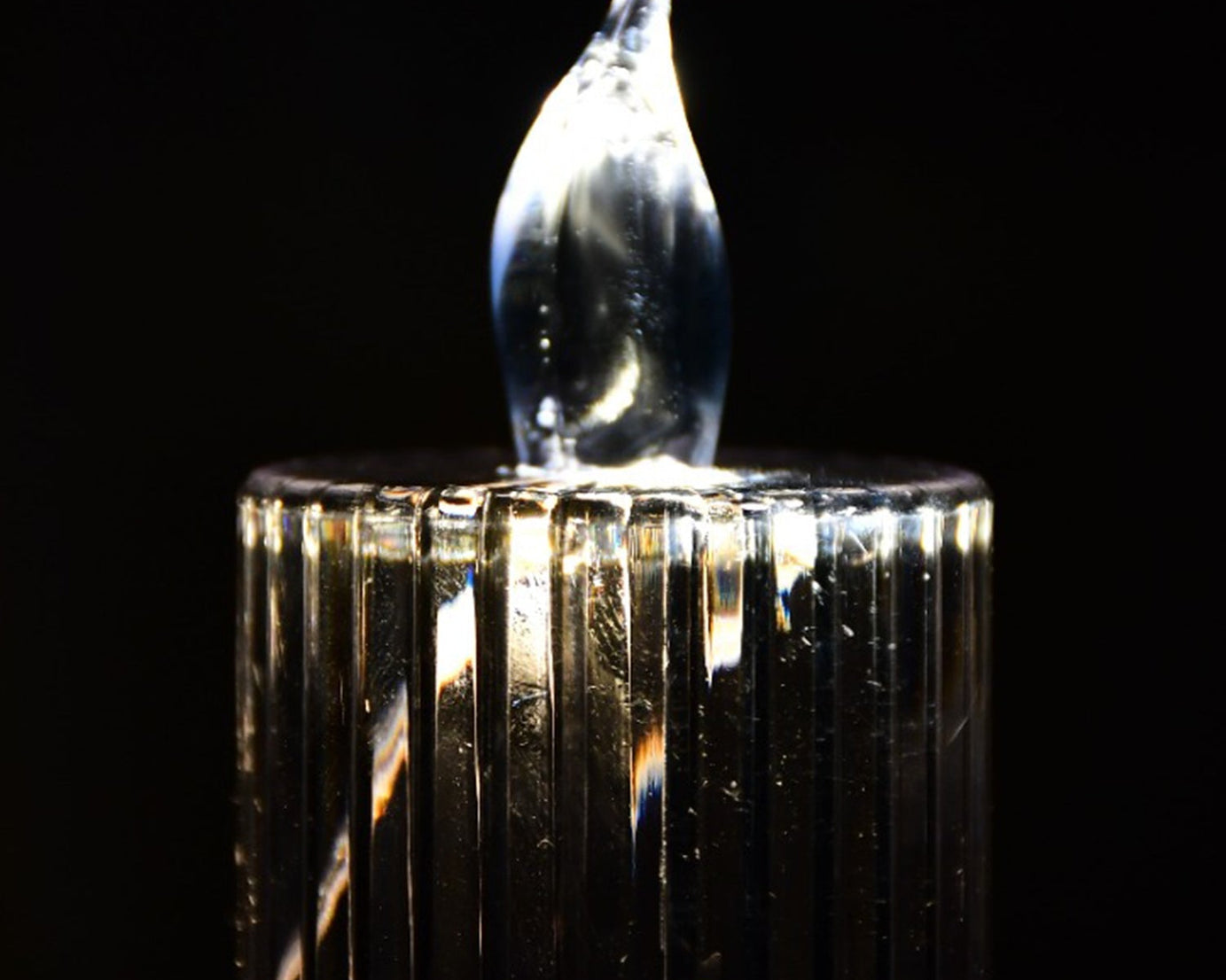 Crystal candle lights for elegant home decoration.