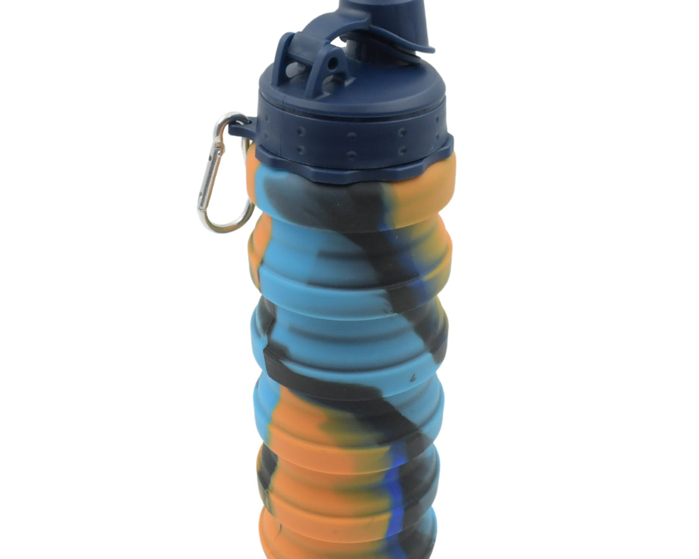 Foldable Water Bottle, Silicone Leak Proof Portable Sports Travel Water Bottle for Outdoor, Gym, Hiking (1 Pc / 24 cm Foldable)