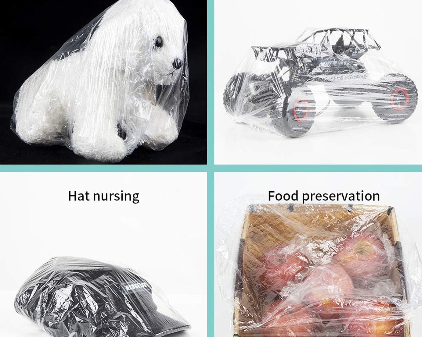 DISPOSABLE SHOWER CAPS FOR WOMEN LARGER THICKER WATERPROOF AND INDIVIDUALLY WRAPPED, PLASTIC ELASTIC HAIR BATH CAPS FOR HOTEL AND SPA, HAIR SALON, HOME USE, PORTABLE TRAVEL (1Pc | 10 Pc)