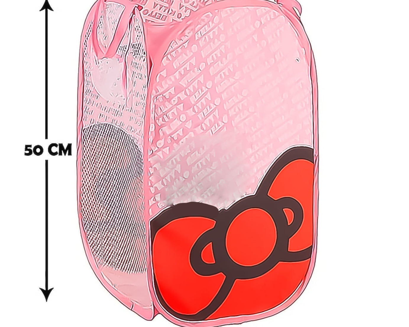 Large canvas laundry bag with waterproof fabric and trendy print.