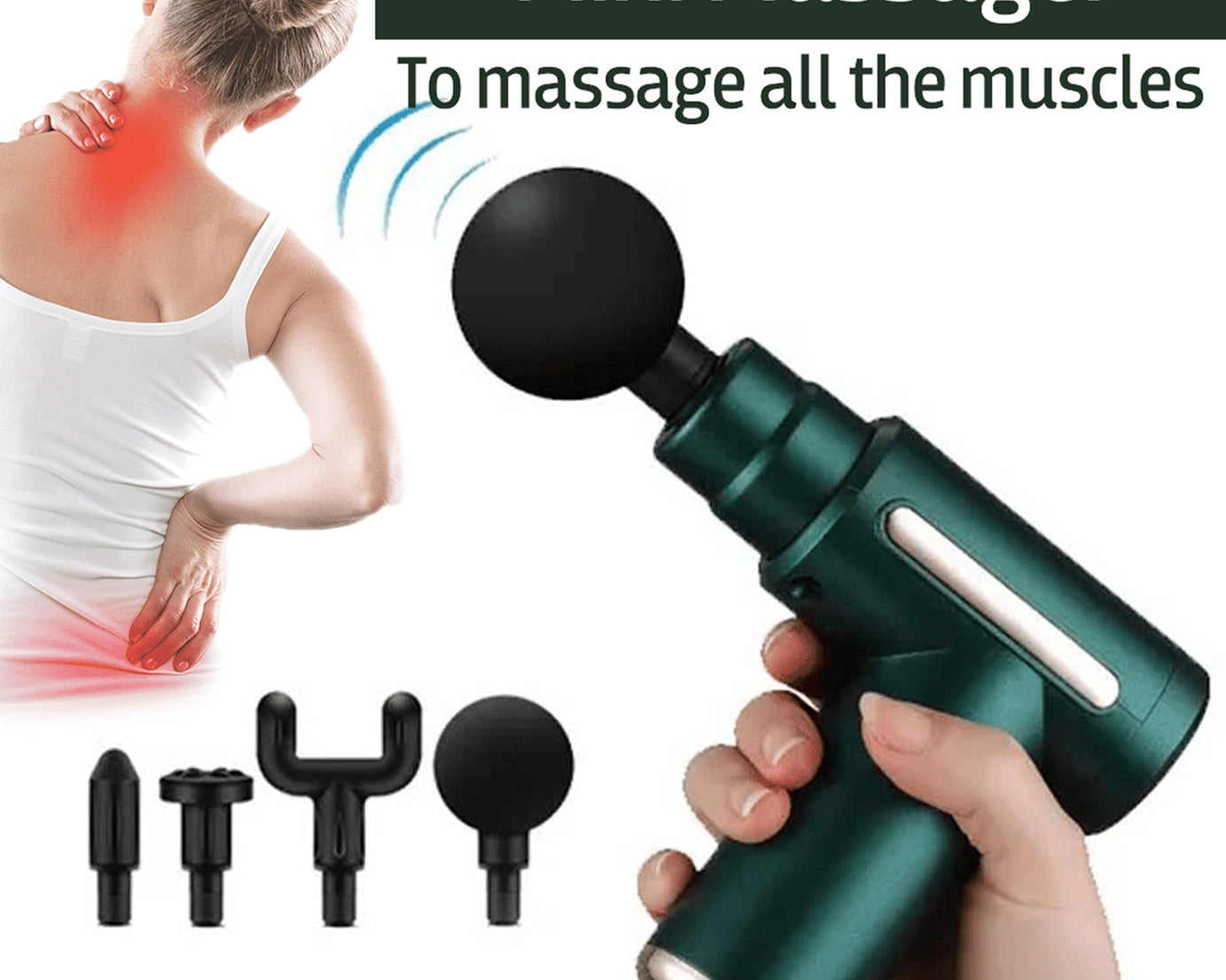 High-performance percussion massager for deep tissue muscle relaxation.