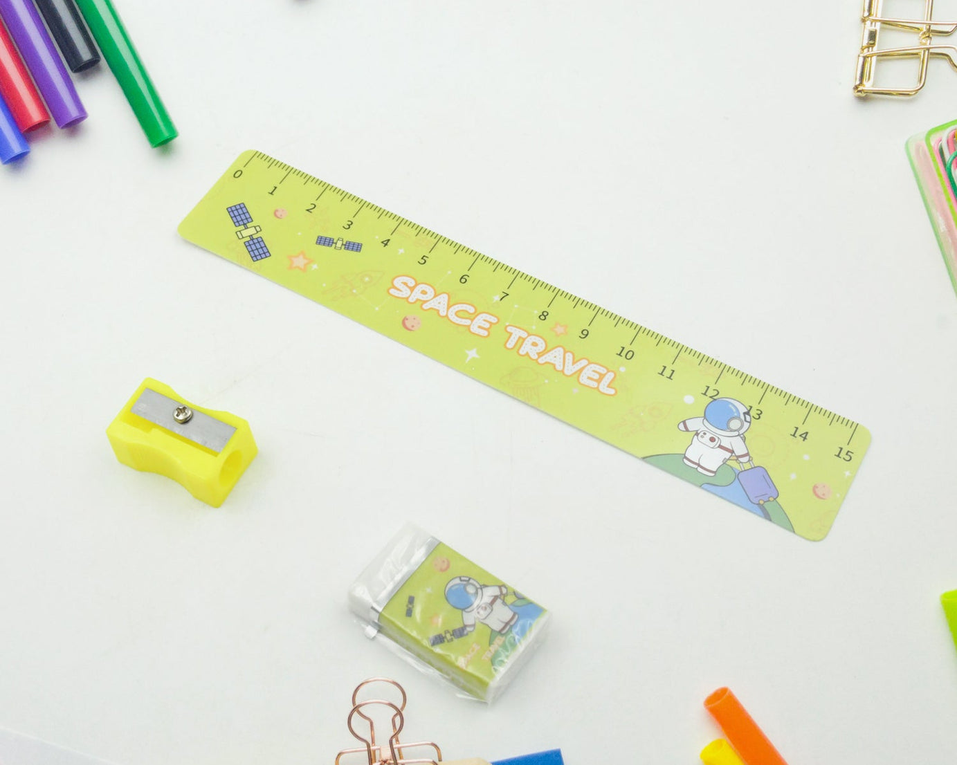 Wooden Pencil Set (5 Pc): School Supplies, Stationery Set for Kids