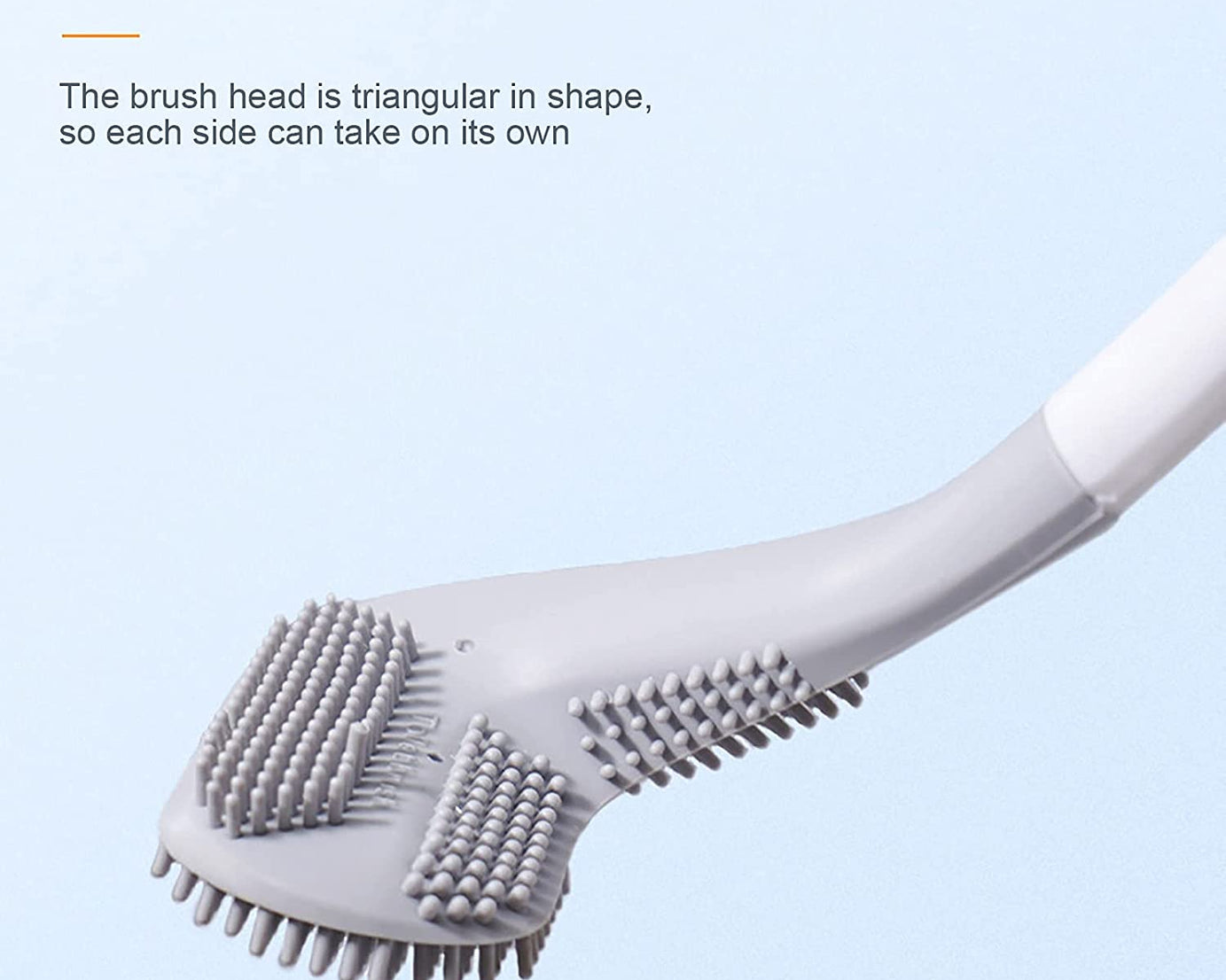 Stylish golf toilet cleaner brush with a holder.