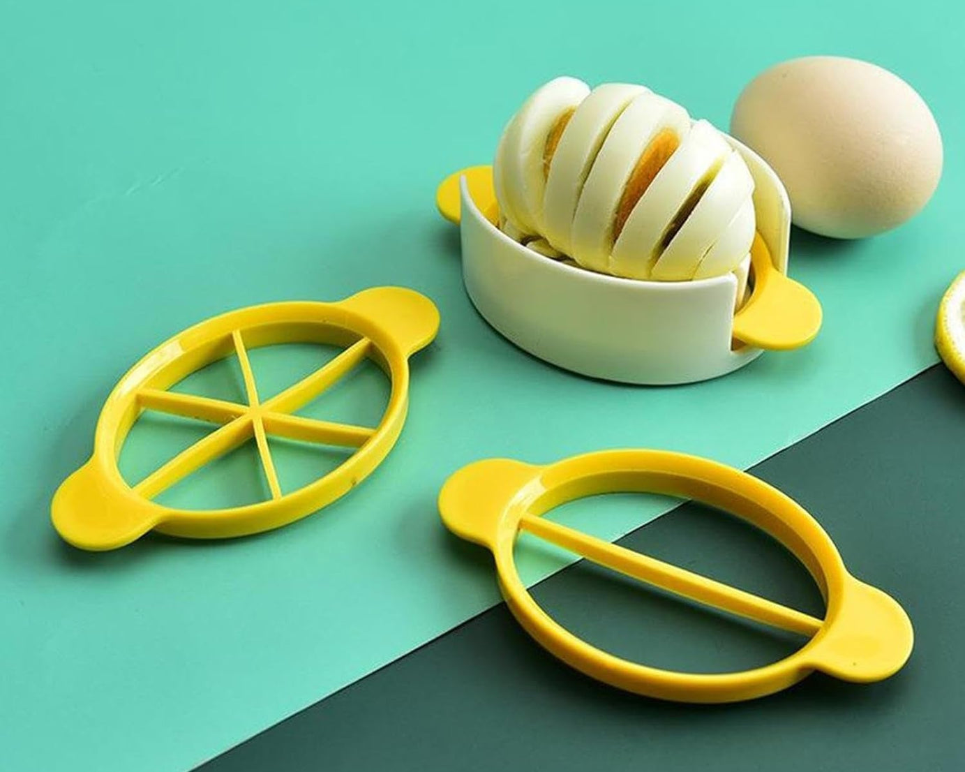 Egg Slicer, 3 in 1 Boiled Egg Slicer, Egg Slicer, Preserved Egg Slicer, Home Restaurant Kitchen Tool (1 Pc)