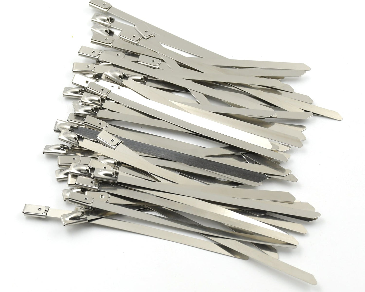 Stainless Steel Cable TIE Used for Solar, Industrial and Home Improvement Multipurpose HIGH Strength, Self-Locking Zip Ties, Multi-purpose Tie, Portable Rustproof 100Pcs Wide Application Zip Tie Set for Building (4.6x100MM /  100 pcs Set)