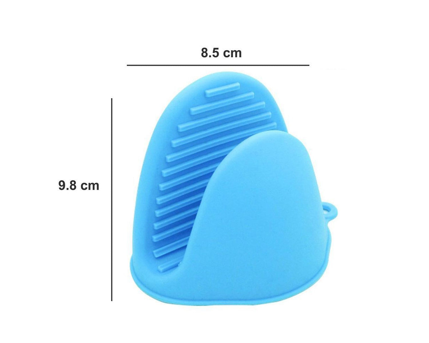 Silicone potholder with a patterned grip for secure handling
