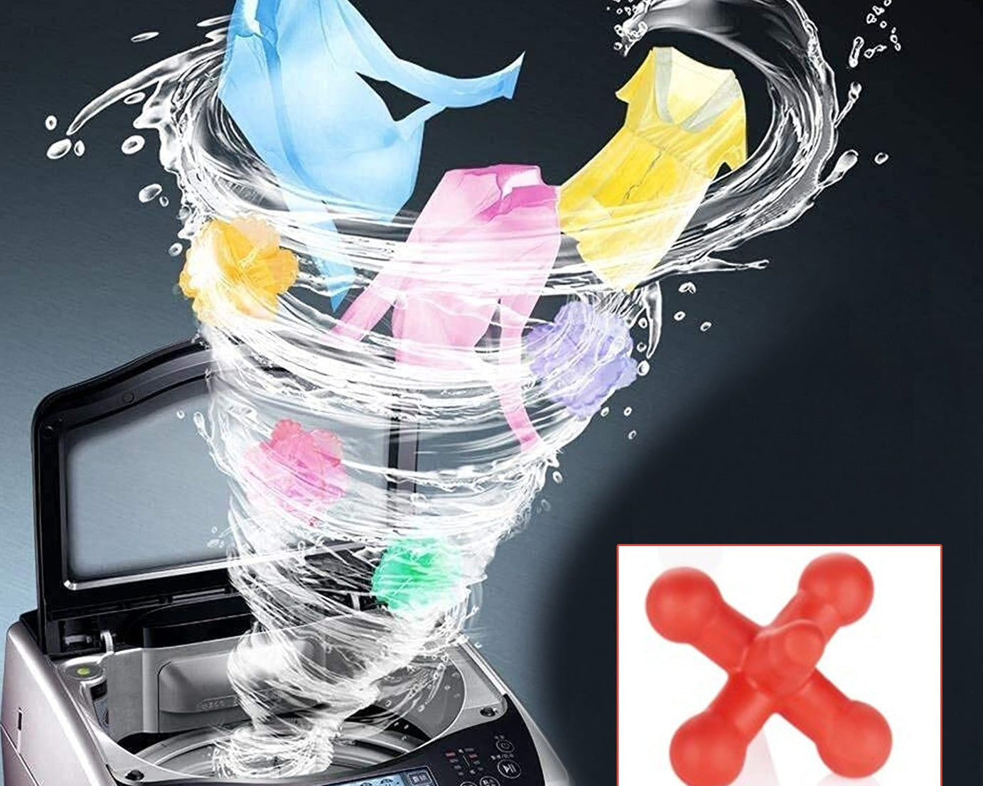 12533 Reusable Eco-Friendly Laundry Washing Balls for Washing Machine, Laundry dryer Ball (6 Pc Set)