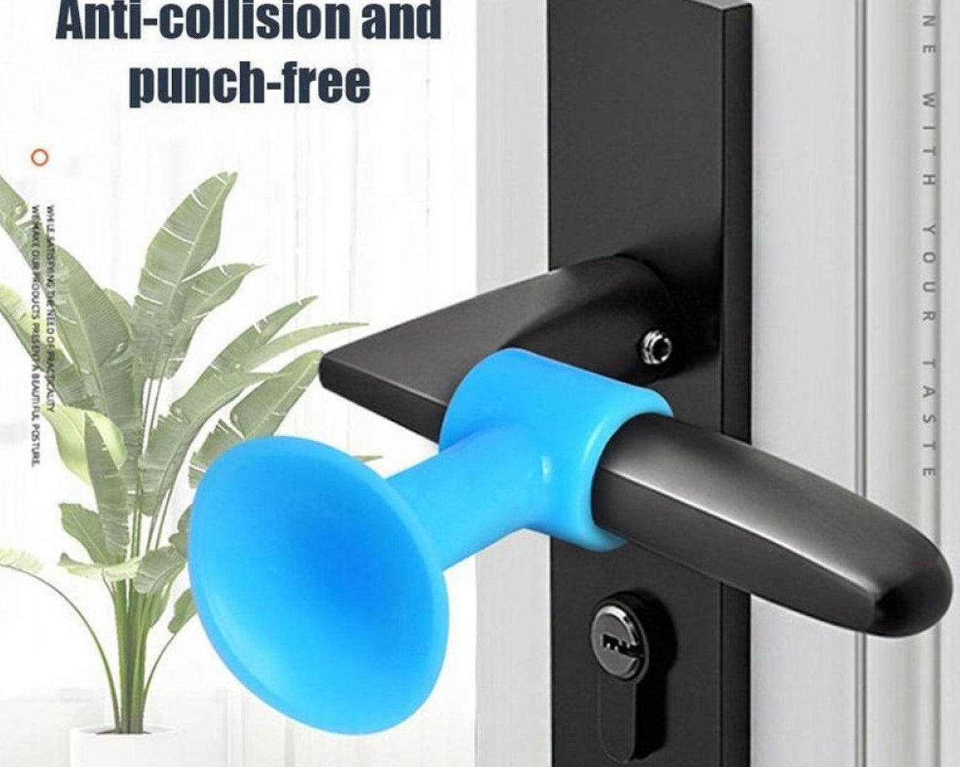 Mini silicone door stopper, anti-collision crash pad.