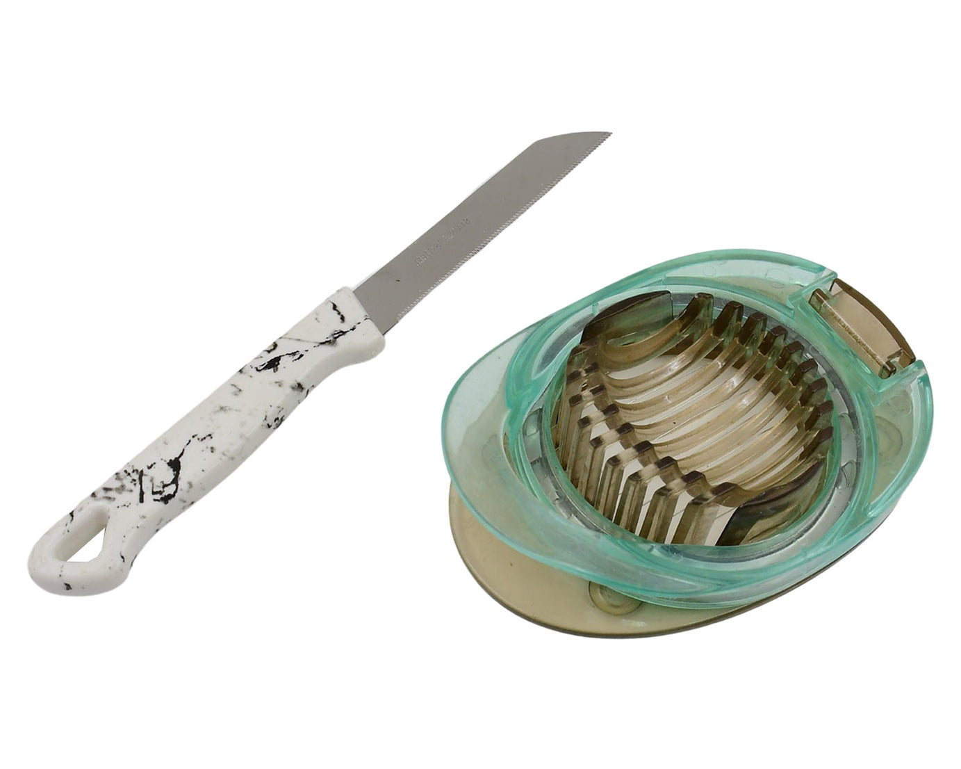Stainless Steel Egg Slicer & Knife