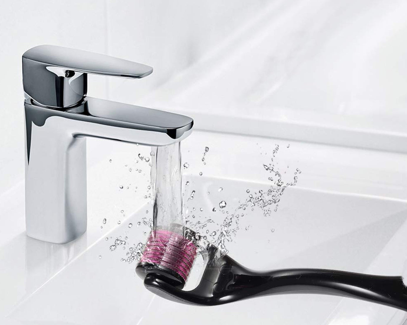 Derma Roller Anti Ageing and Facial Scrubs & Polishes Scar Removal Hair Regrowth (0.75mm)