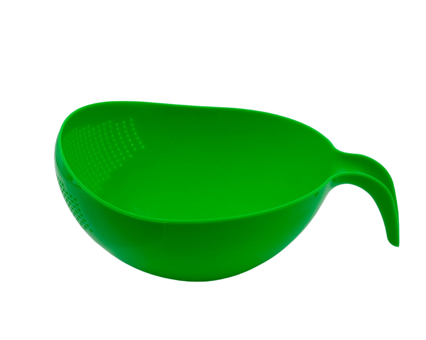 Thick rice bowl with drain basket and handle, convenient for washing.