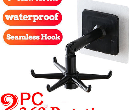 Rotatable hooks for hanging, pack of 2 in brown box